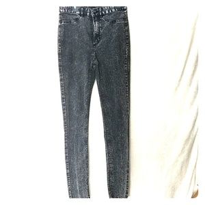 Acid wash black Jeggings